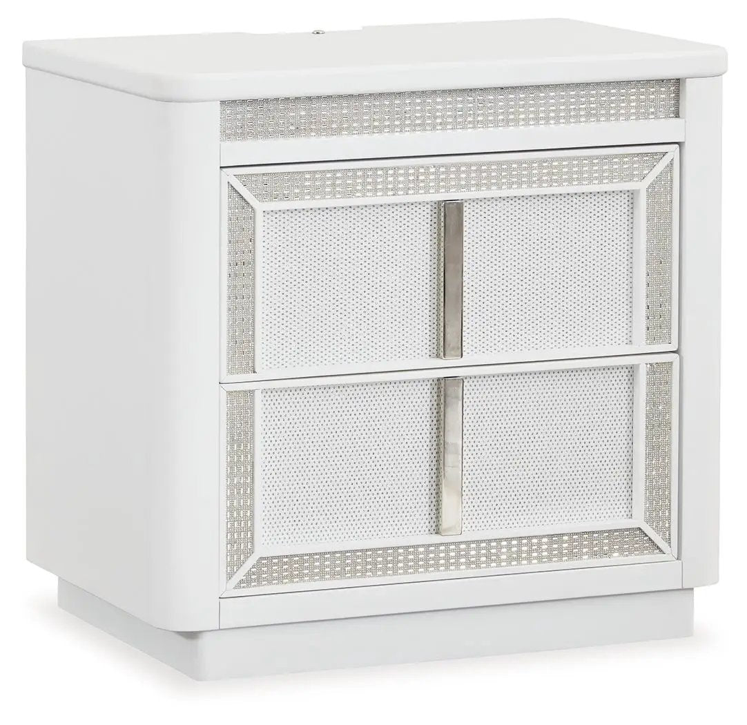 Chalanna - Two Drawer Night Stand - White by Unique Piece Furniture