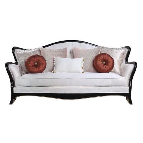 Nurmive - Sofa With 7 Pillows - Beige Fabric by Unique Piece Furniture