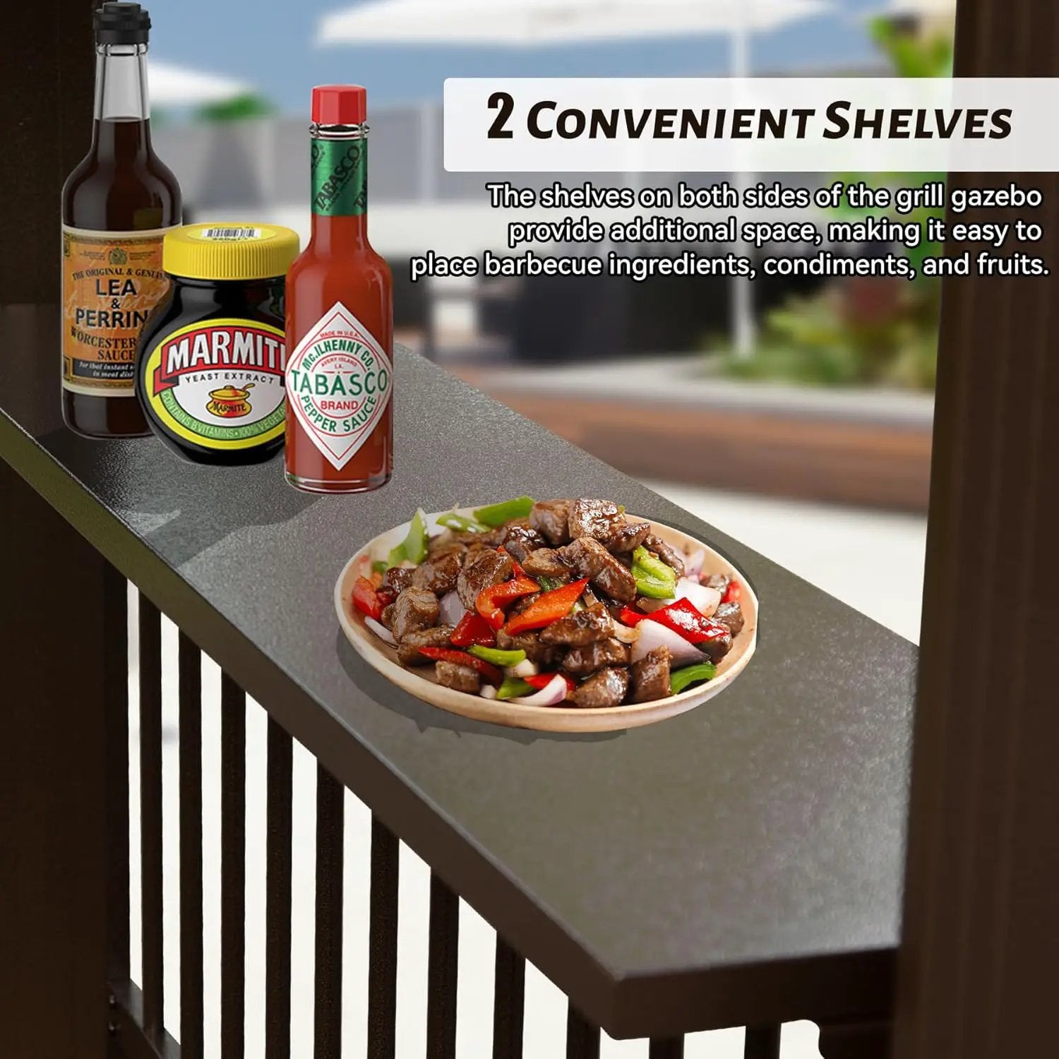 6.5x12FT Hardtop Grill Gazebo by HouseOfZazla