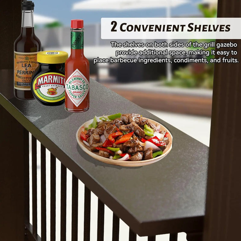 6.5x12FT Hardtop Grill Gazebo by HouseOfZazla