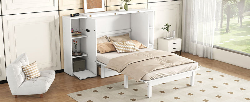 Murphy Bed With Shelves, Drawers And USB Ports by HouseOfZazla