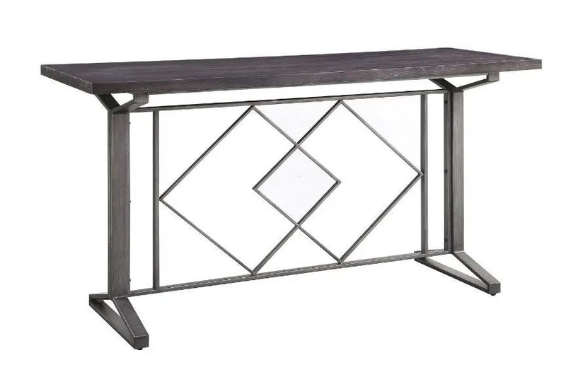 Evangeline - Counter Height Table - Salvaged Brown & Black by Unique Piece Furniture