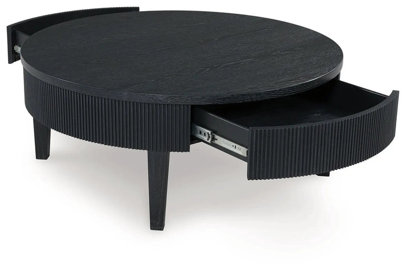 Marstream - Round Cocktail Table - Black by Unique Piece Furniture