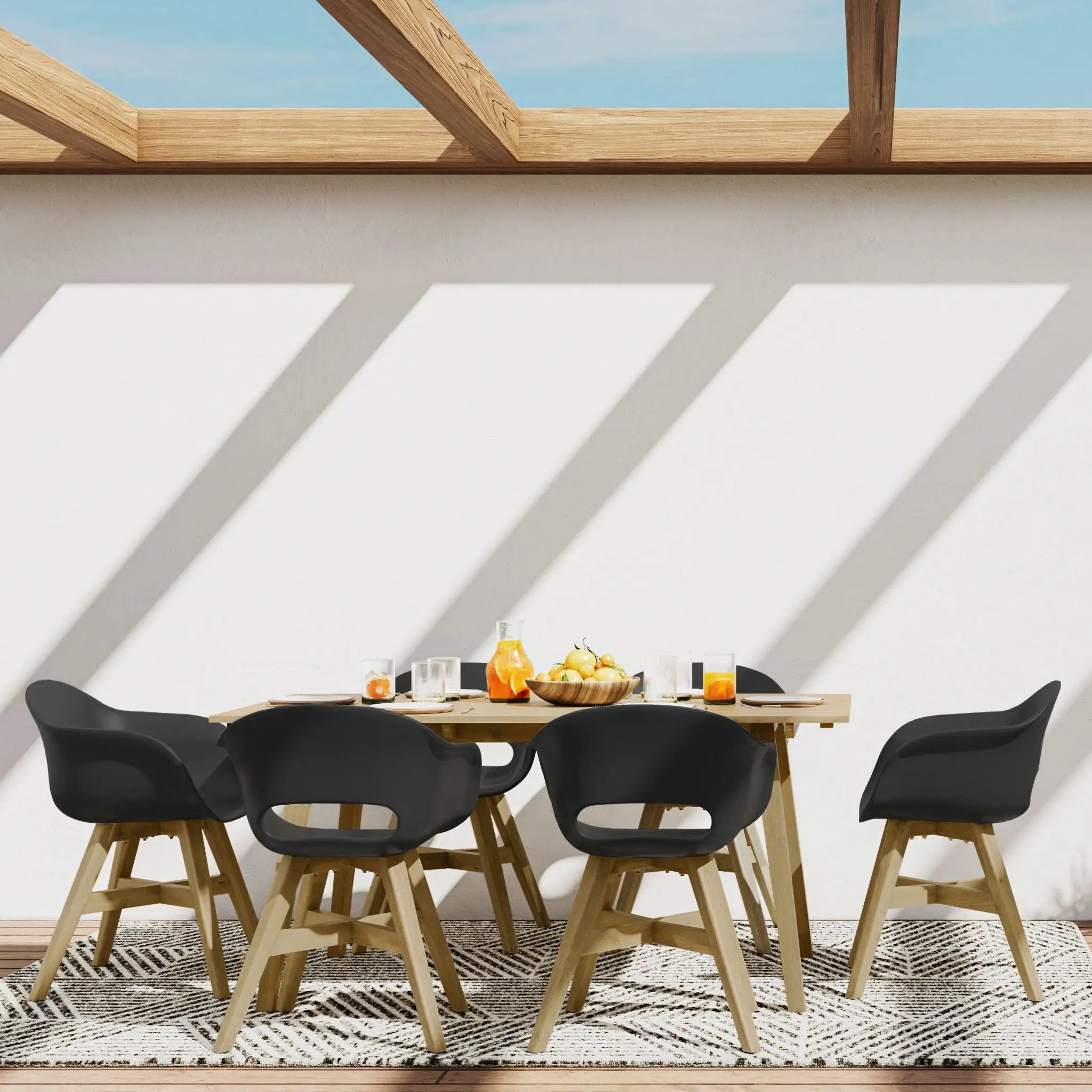Kona - Outdoor Dining Table - Light Teak by Unique Piece Furniture