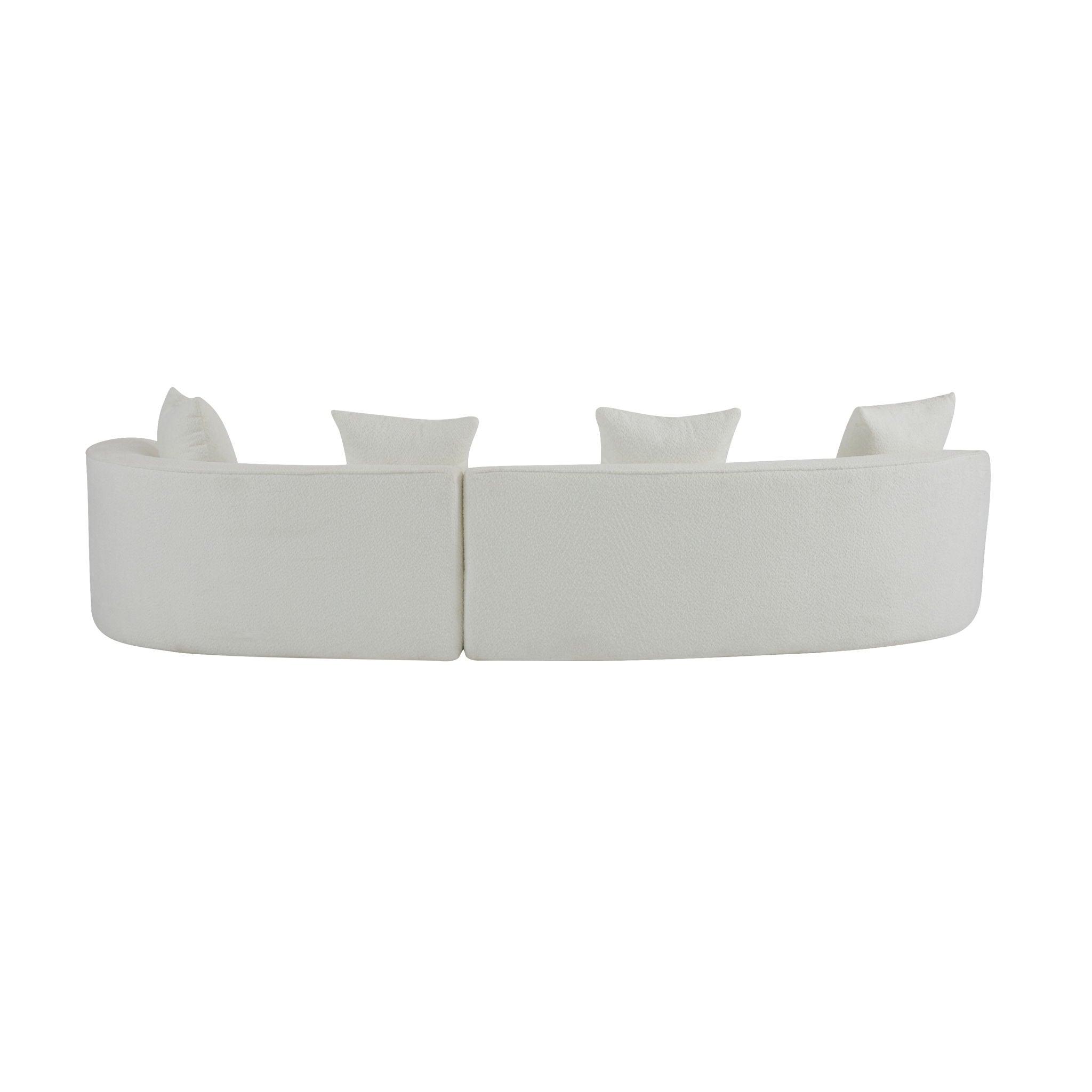 Elegant Curved Sectional Sofa With Full Foam Comfort by HouseOfZazla