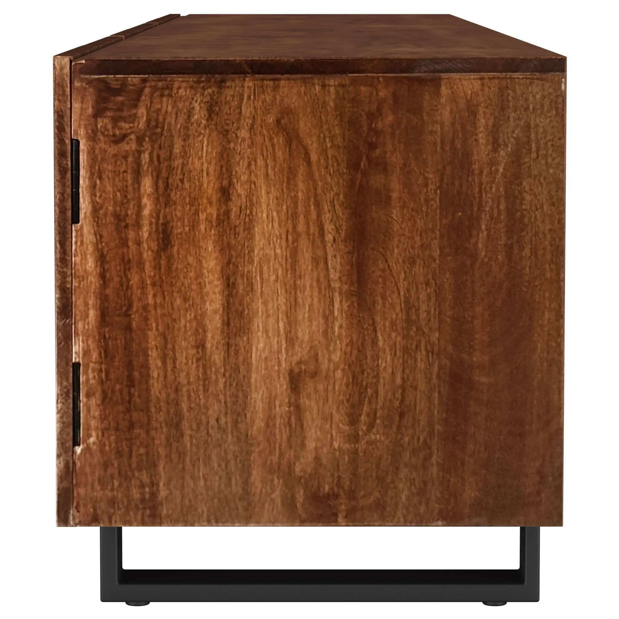Trask 86-inch Wood TV Stand Media Console Mango Brown by Unique Piece Furniture