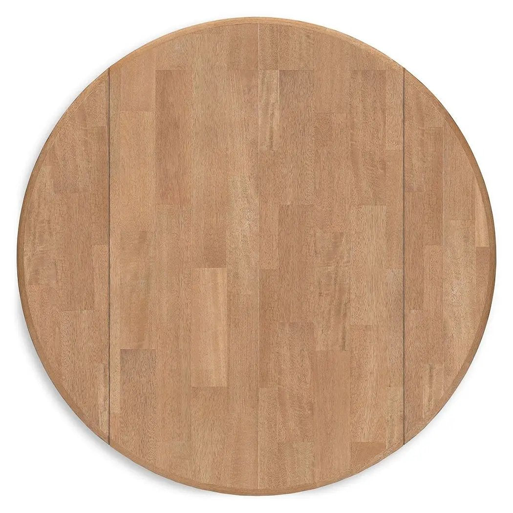 Gesthaven - Round Dining Room Drop Leaf Table by Unique Piece Furniture
