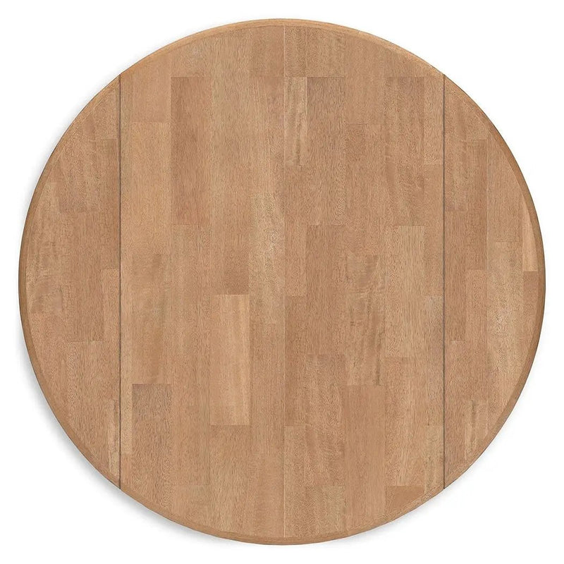 Gesthaven - Round Dining Room Drop Leaf Table by Unique Piece Furniture