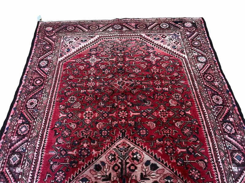 5.5 X 10 Antique Handmade Wool Tribal Gallery Rug All Over Red Runner Corridor by Jewel Rugs