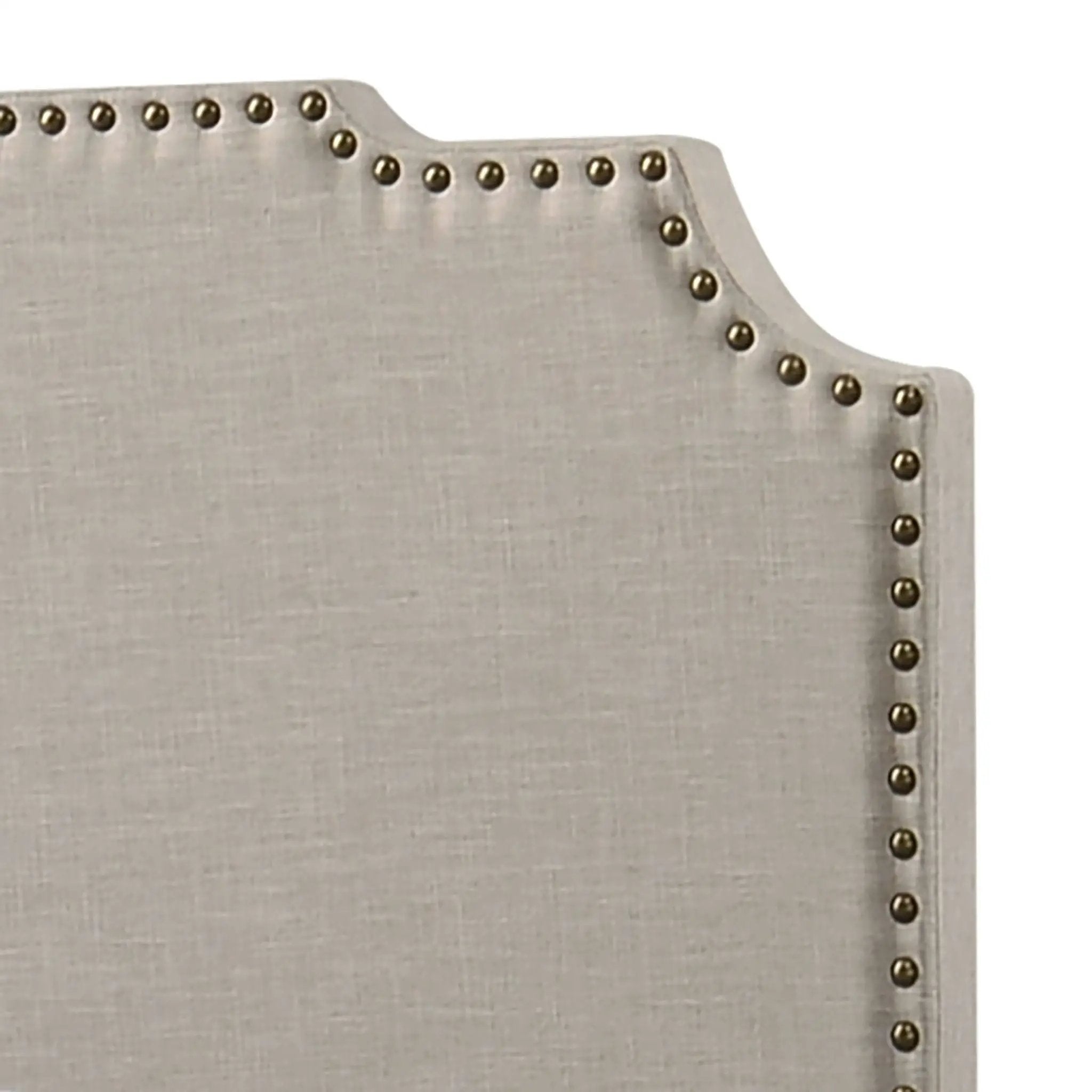 Tamarac Upholstered Eastern King Panel Bed Beige by Unique Piece Furniture