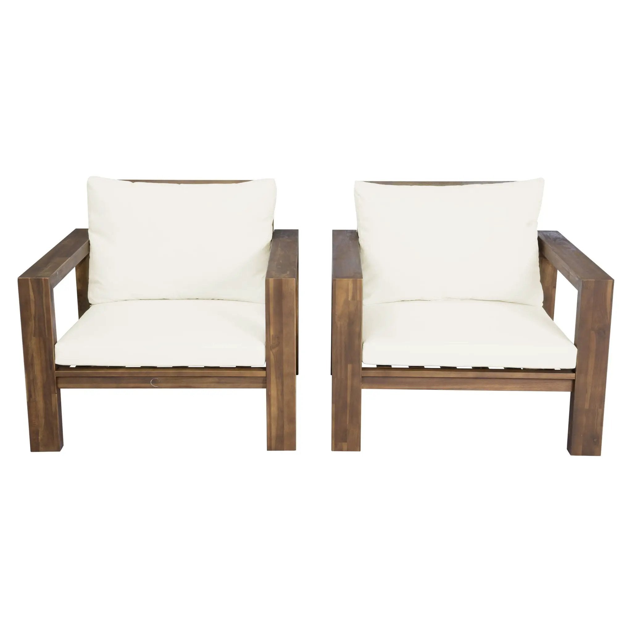 Stylish Outdoor Chair Set With Cushions For Garden (Set of 2) by HouseOfZazla