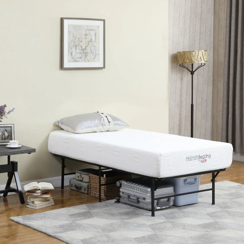 Mabel Metal Twin Mattress Support Platform Bed Black by Unique Piece Furniture