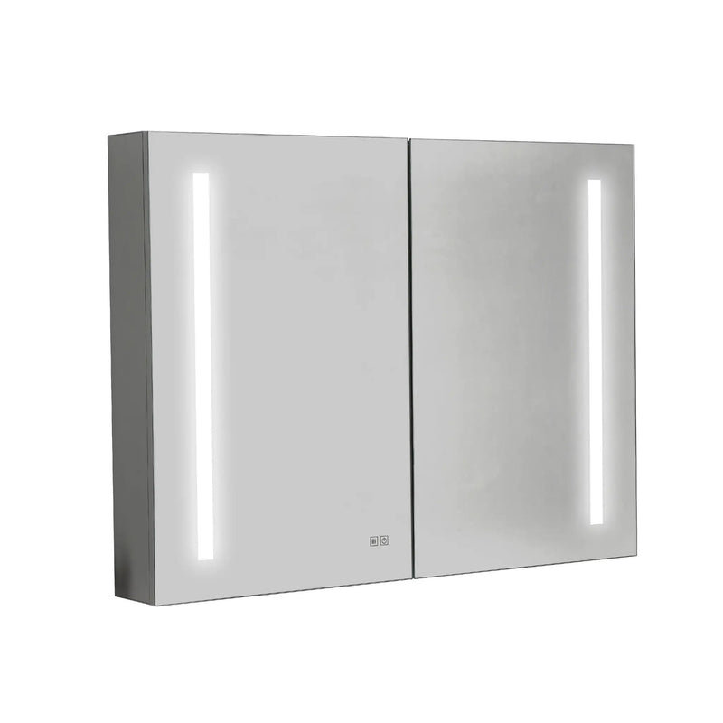 LED Lighted Bathroom Medicine Cabinet - 40 x 30 Inch by HouseOfZazla