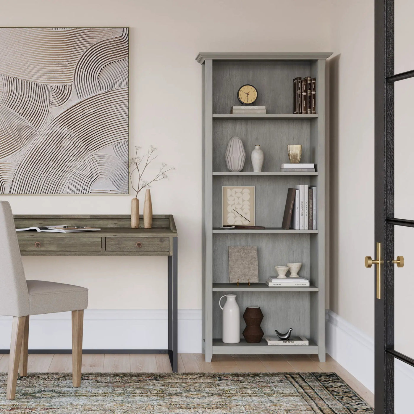 Amherst - 5 Shelf Bookcase, Handcrafted by Unique Piece Furniture