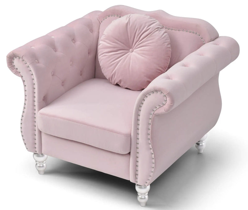 Chic Transitional Flared Arm Chair by HouseOfZazla