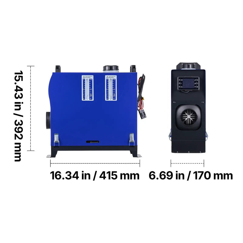 VEVOR Portable Diesel Air Heater 8KW DC 12V/24V with 1.3 Gal Tank by HouseOfZazla