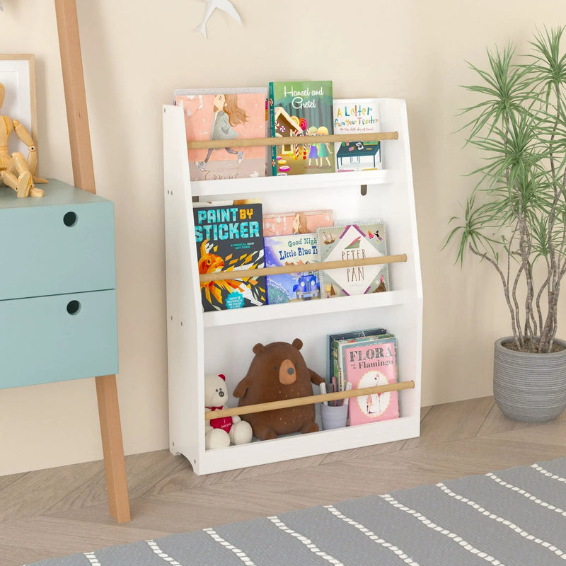 3 Tier Book Shelf, Compact Storage For Bedrooms by Unique Piece Furniture