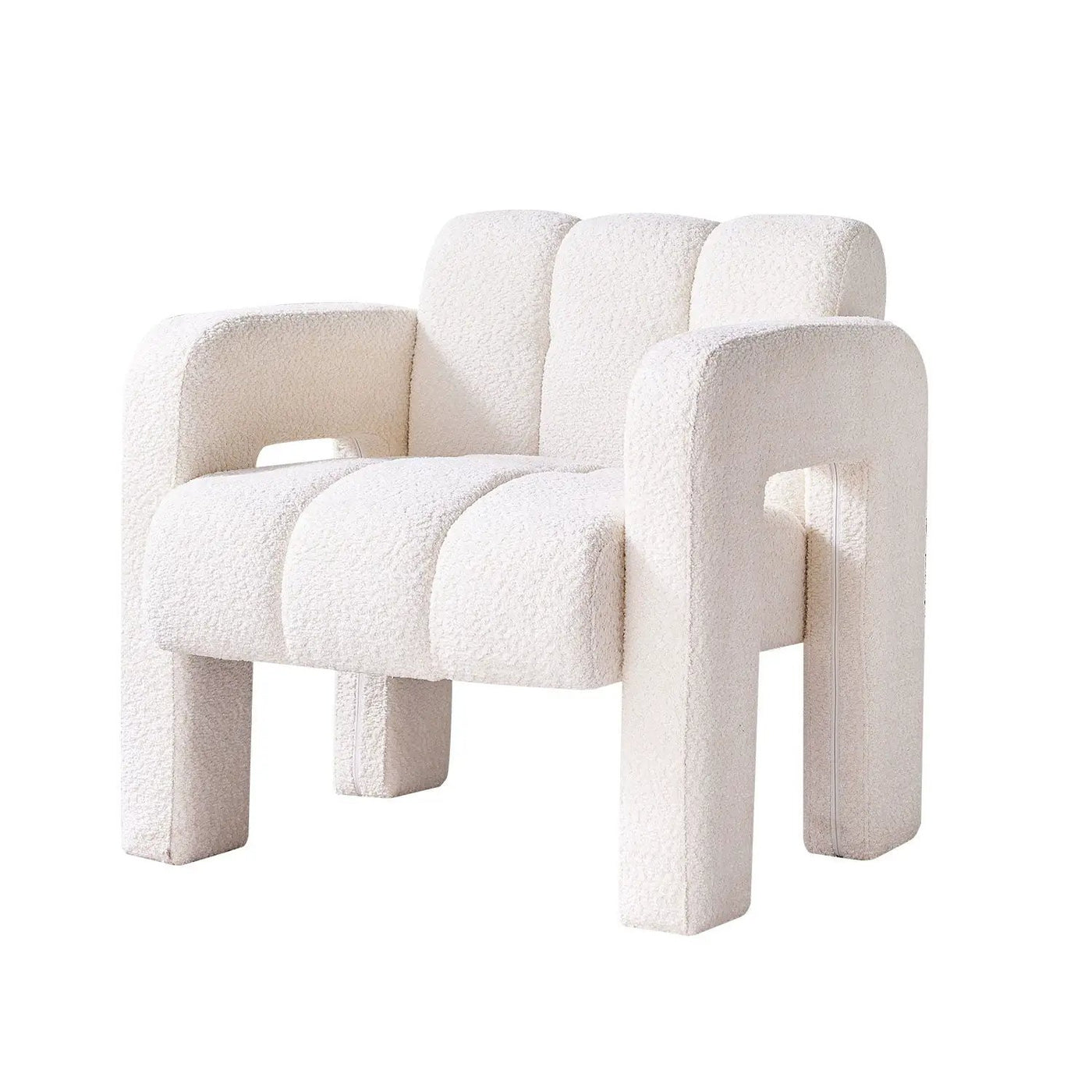 31.10" Boucle Upholstered Accent Chair by HouseOfZazla