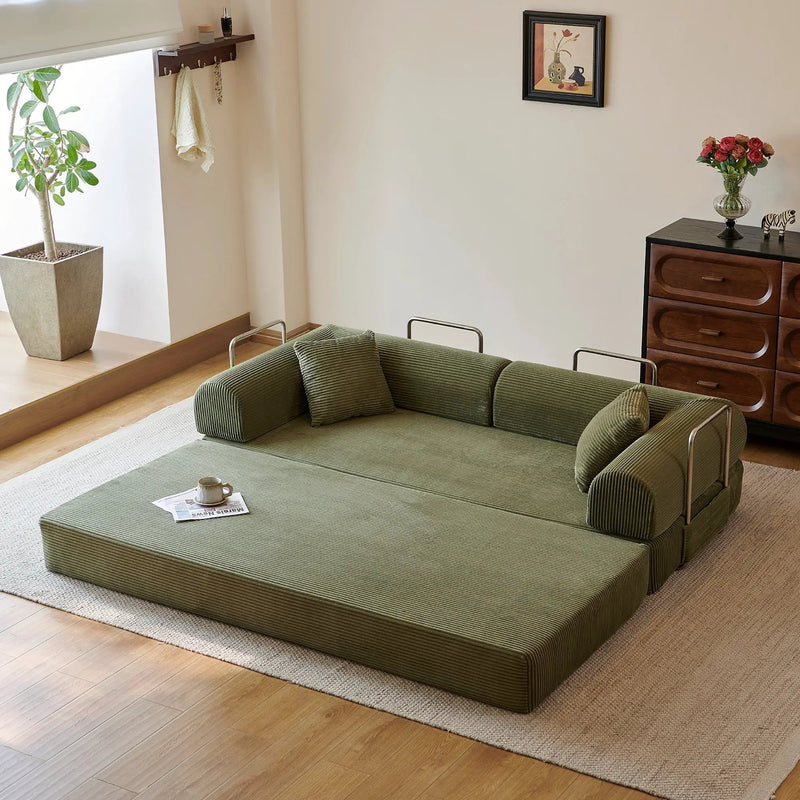 78.8" Compression Sofa - Convertible Floor Sofa Bed by HouseOfZazla