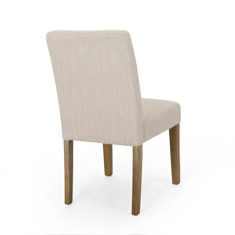 Contemporary Dining Chair with Upholstered Seating and Tapered Legs by HouseOfZazla