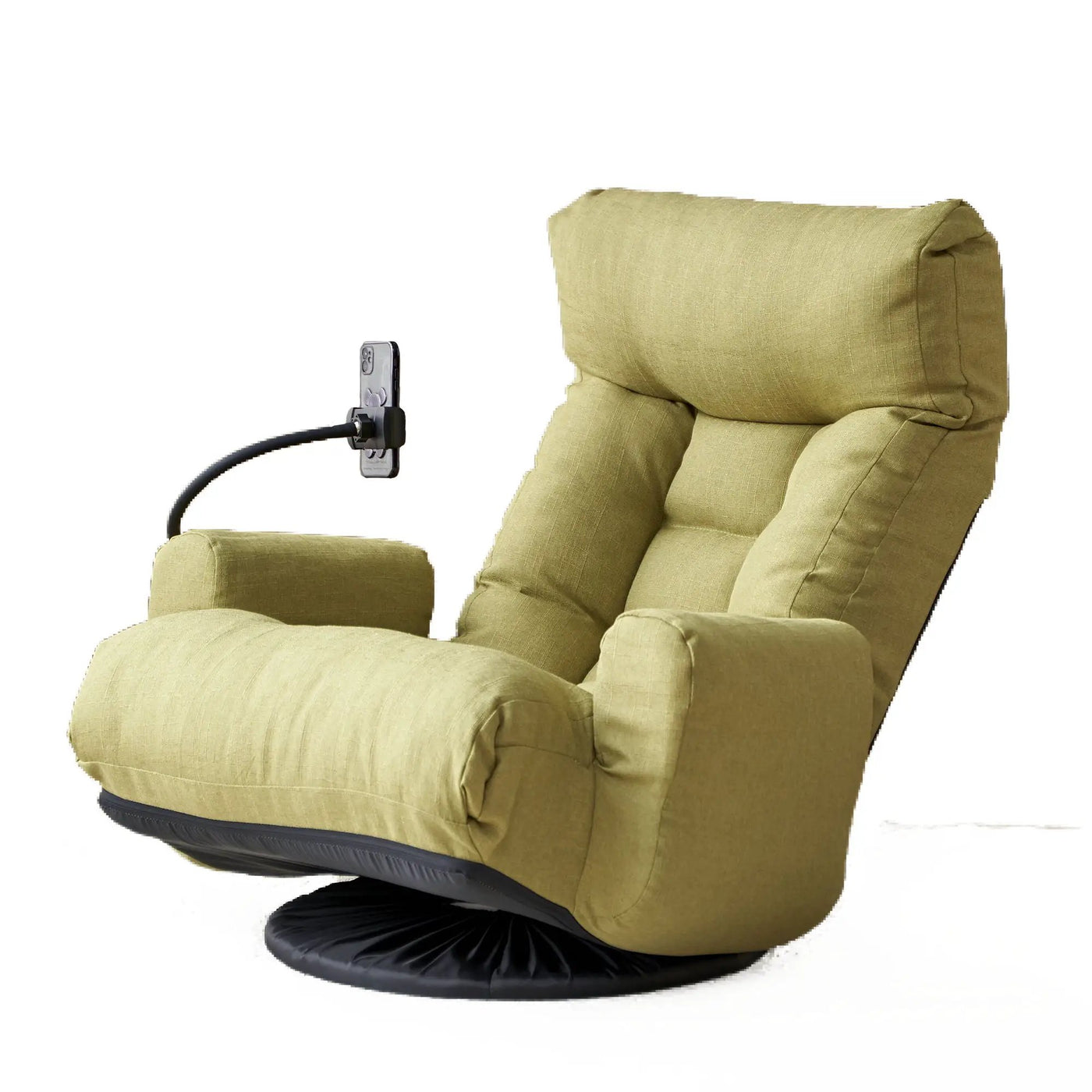 Adjustable Swivel Lounge Chair With 360 Degree Rotating Seat And Headrest Support by HouseOfZazla