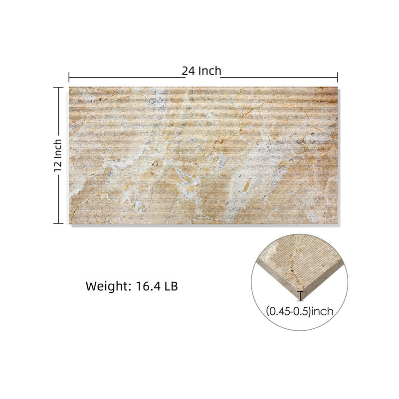Textured Finished, 3D Tiles For Wall Decoration (Set of 4) by HouseOfZazla