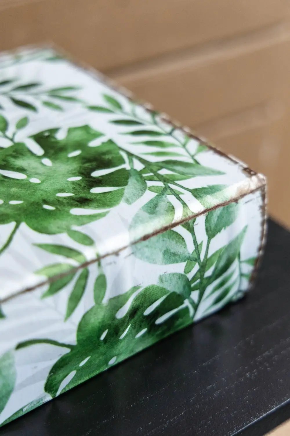Botanical And Book Boxes (Set of 2) - White / Green by HouseOfZazla