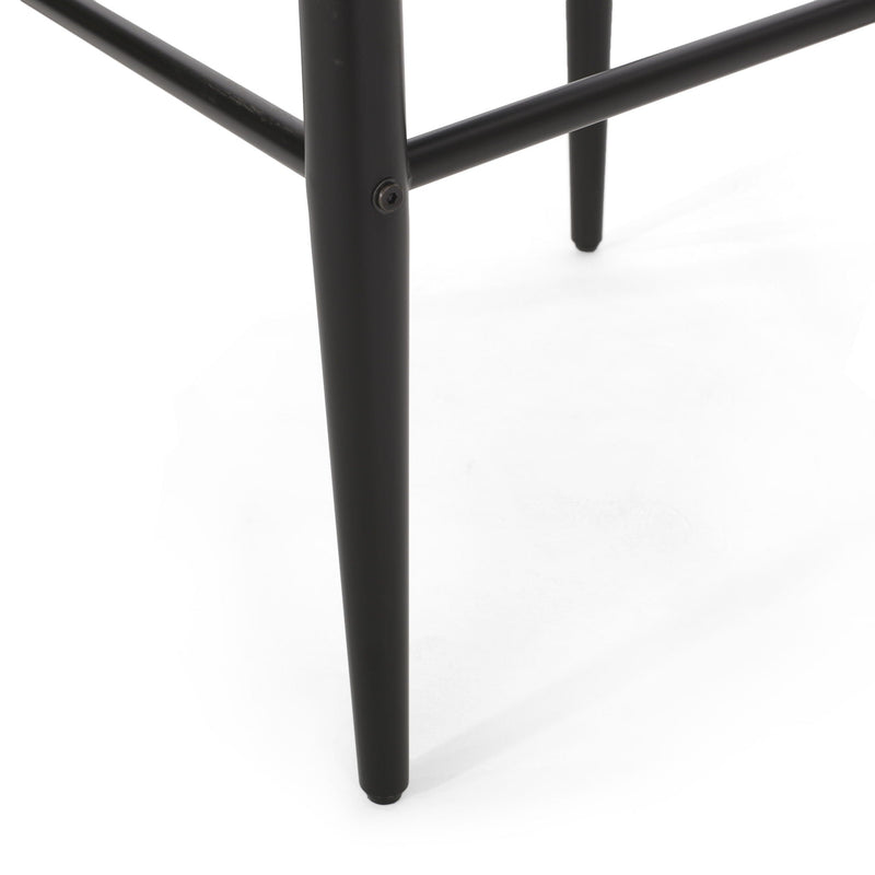 Upholstered Bar Stools With Backs For Kitchen Island (Set of 2)
