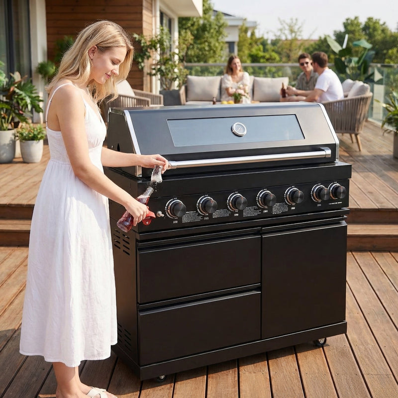 43-Inch Stainless Steel BBQ Grill by HouseOfZazla