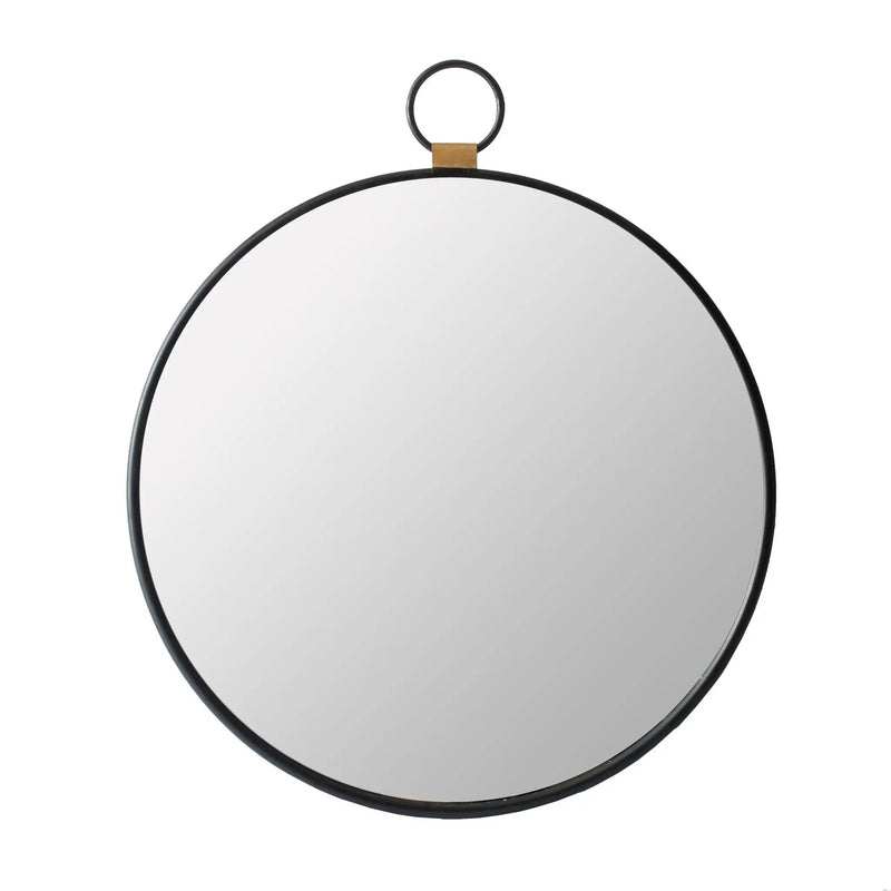 Wall Mirror With Frame, Contemporary Minimalist Accent Mirror For Living Room, Foyer, Entryway, Bedroom - Black by Unique Piece Furniture