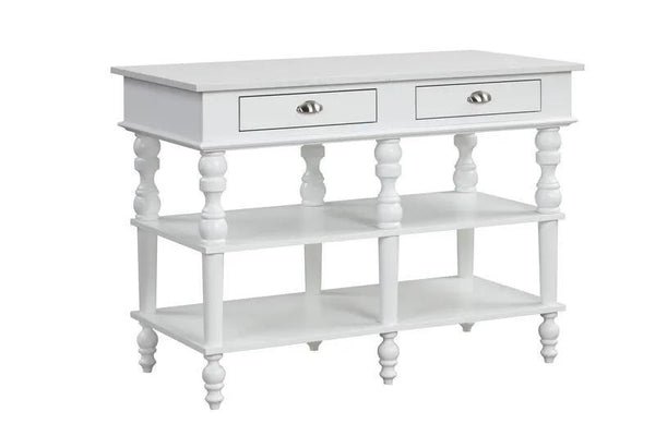 Rorratt - Kitchen Island - Marble Top & White, photo 2 of 6