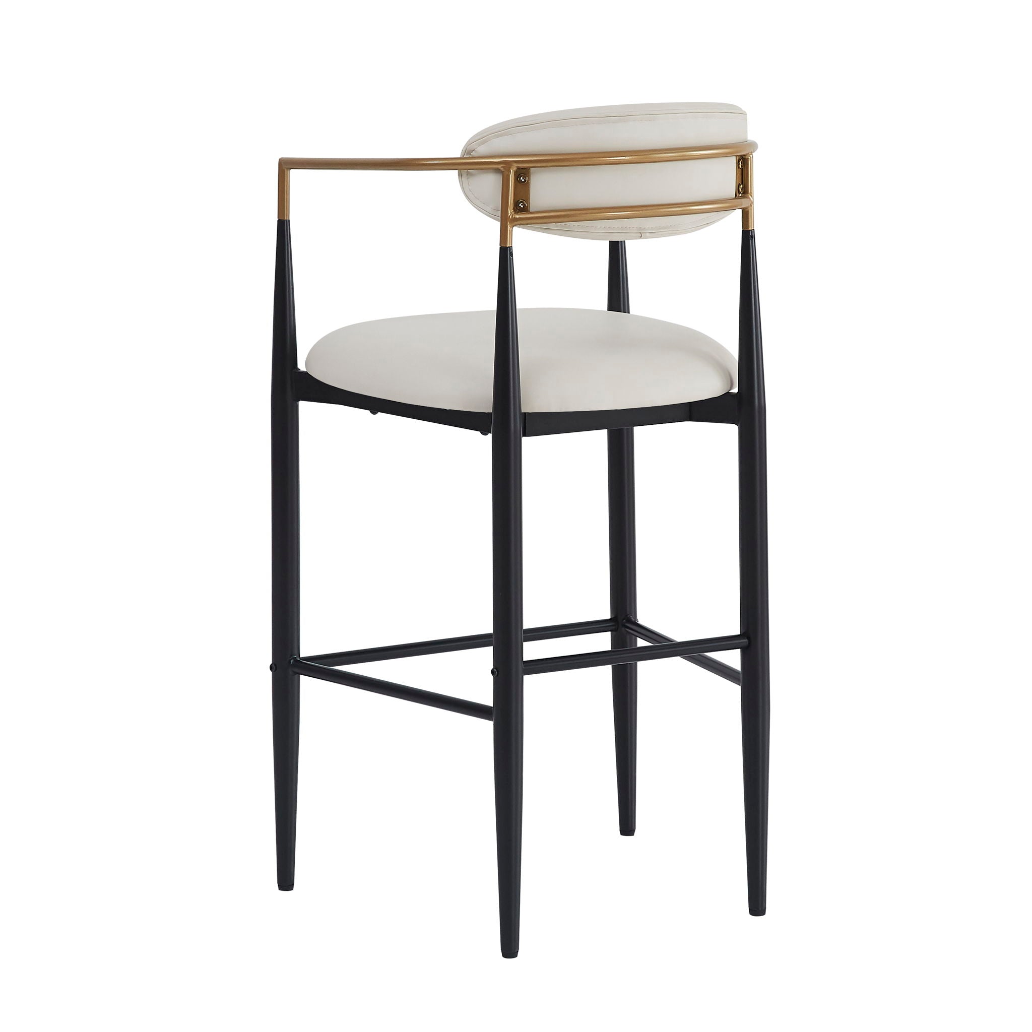 Upholstered Barstools With Back For Kitchen (Set of 2) by HouseOfZazla
