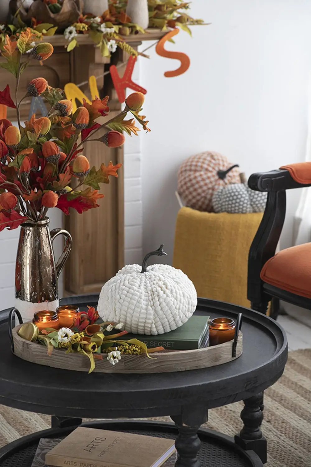 Weighted Pumpkin Ornament Decor For Holiday Harvest Festival Fall Festival & Thanksgiving by HouseOfZazla