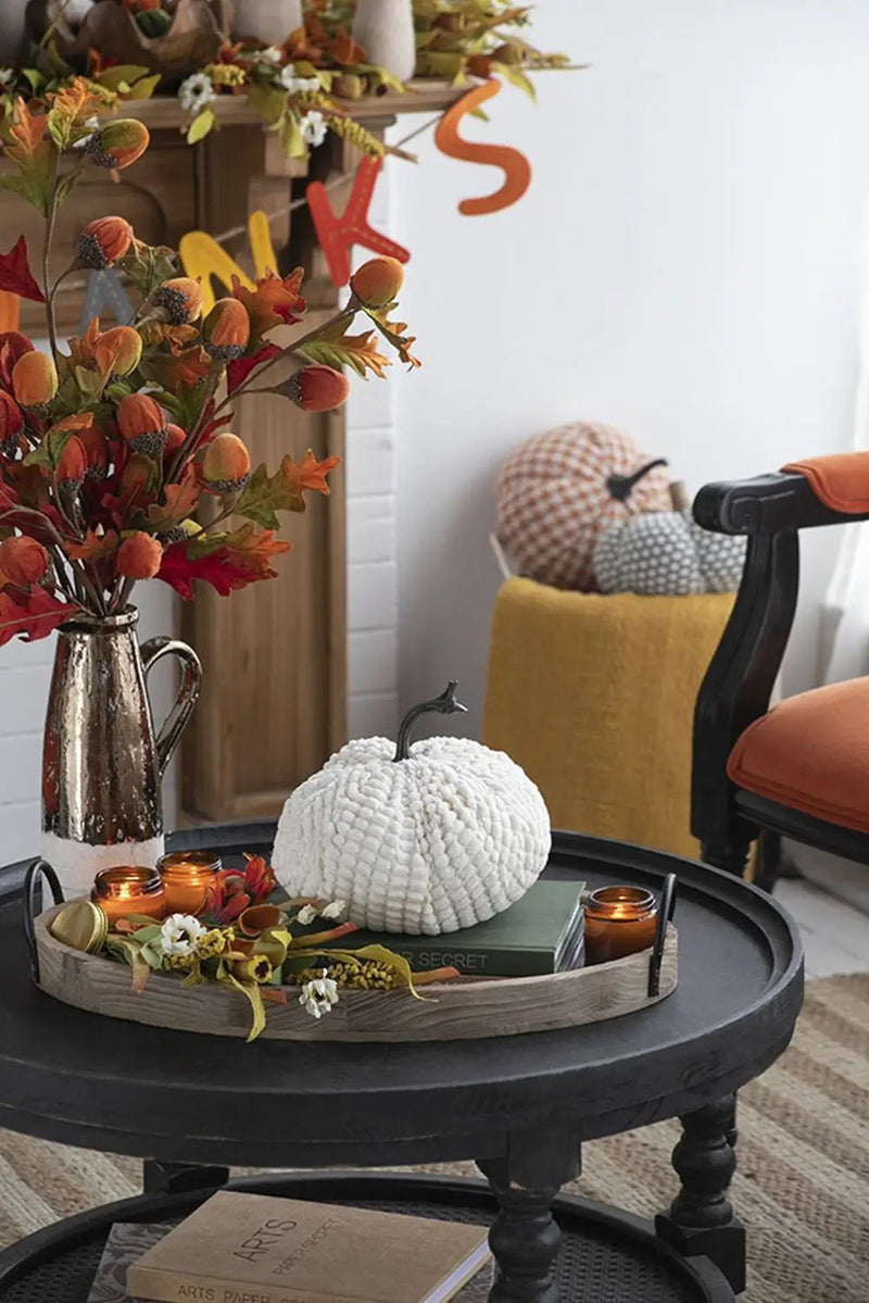 Weighted Pumpkin Ornament Decor For Holiday Harvest Festival Fall Festival & Thanksgiving by HouseOfZazla