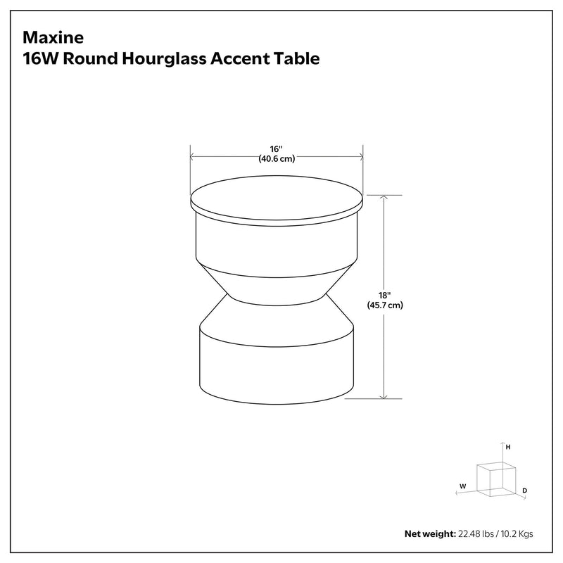 Maxine - Side Table - Black White by HouseOfZazla