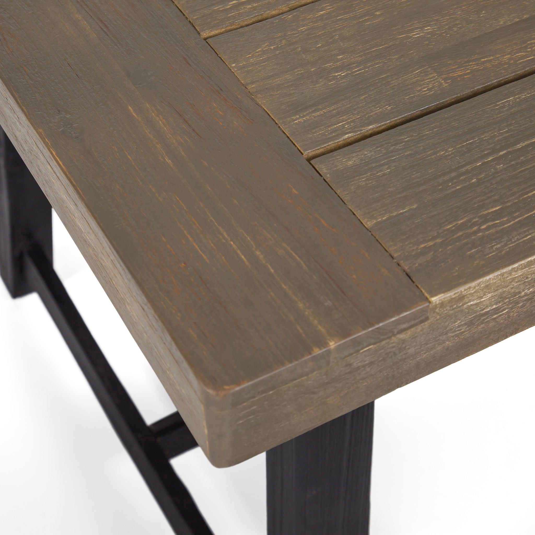 Cloud Outdoor Bench With Acacia Wood Frame And Slat Panel Design by HouseOfZazla