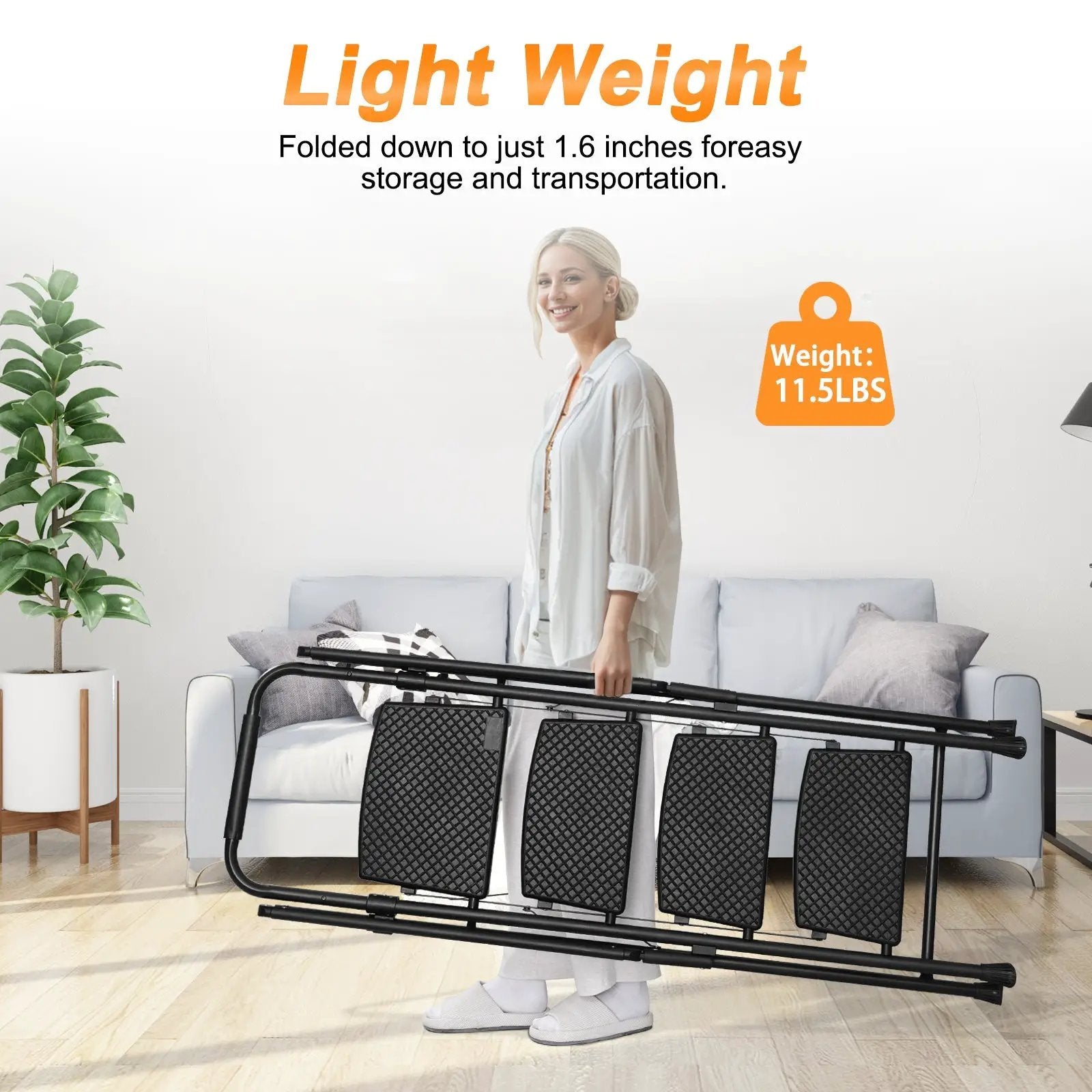 Four Step Ladder - Lightweight Folding Step Stool by HouseOfZazla
