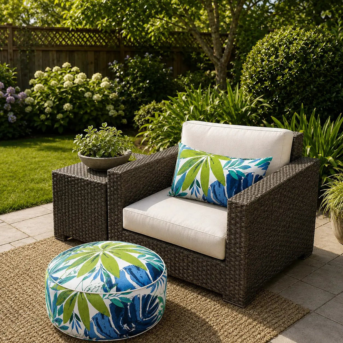 2 Pack Outdoor Lumbar Pillow with Inserts by HouseOfZazla
