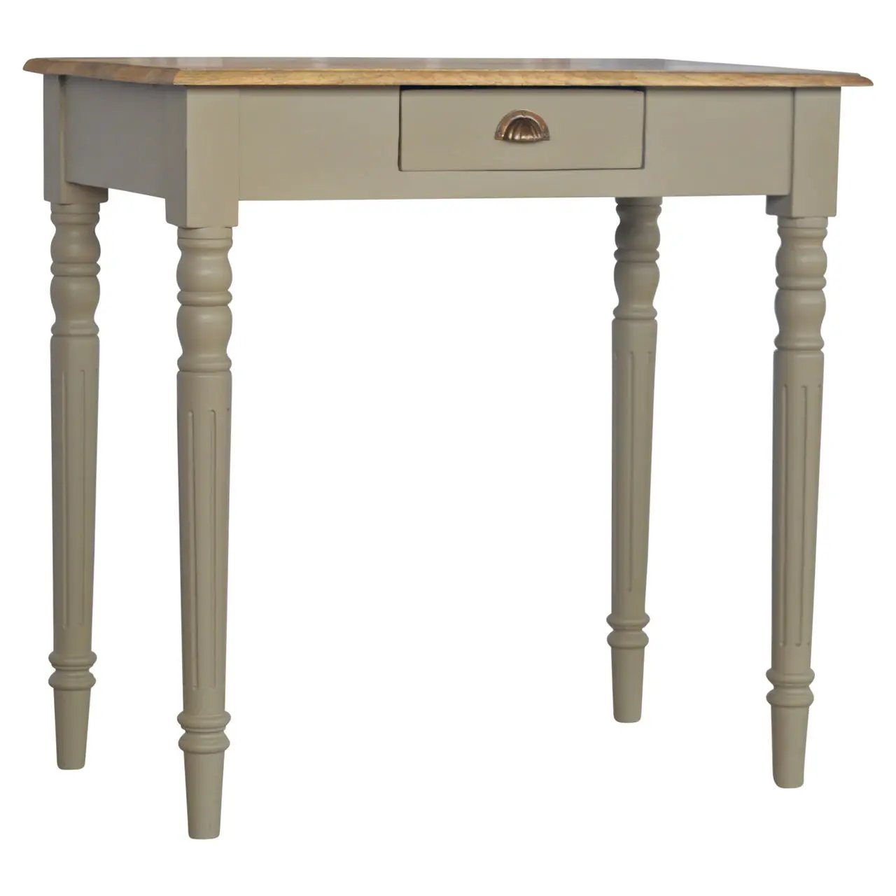 Hand Painted Writing Desk - Gray by HouseOfZazla