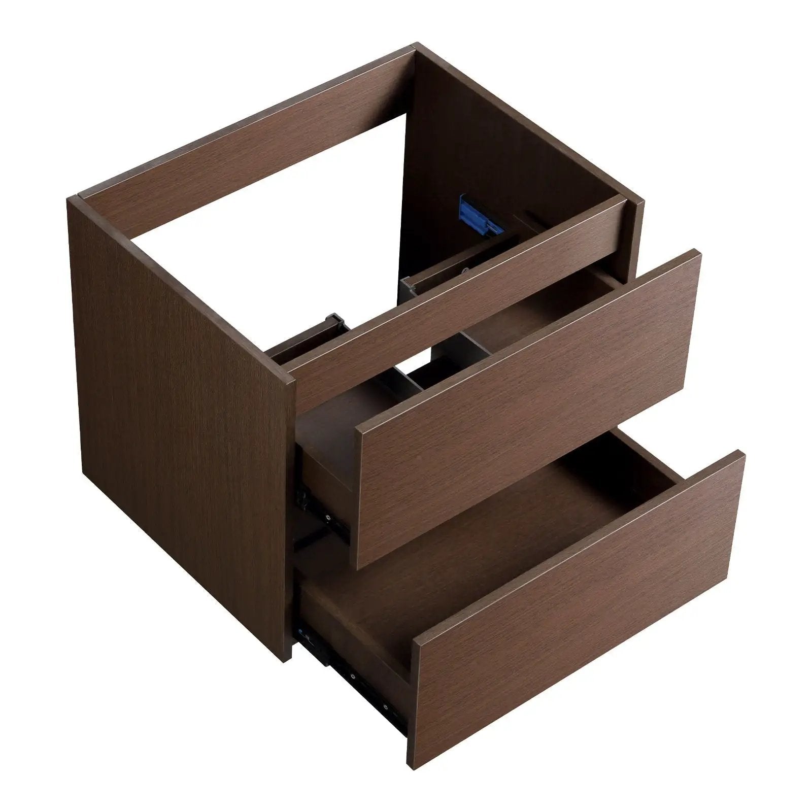 Wall-Mounted Bathroom Vanity, Soft-Close Drawer, Premium Slides - Black Brown by Unique Piece Furniture