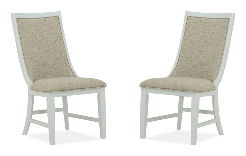 Heron Cove - Upholstered Host Side Chair (Set of 2) - Chalk White by Unique Piece Furniture