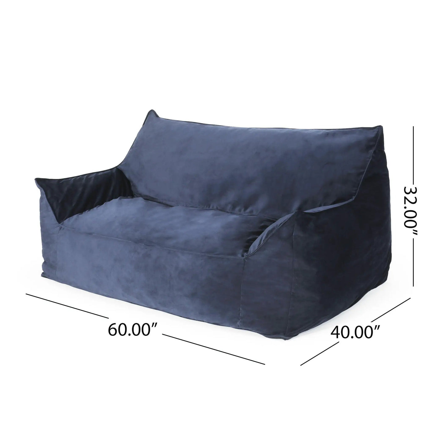 Fila - een Oversized Seater Bean Bag Chair With Armrests by HouseOfZazla