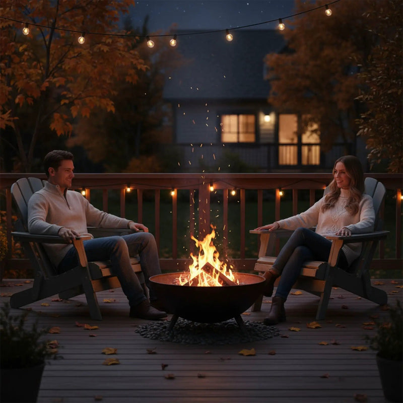 Oversize Outdoor Folding Adirondack Chair - Gray by Unique Piece Furniture