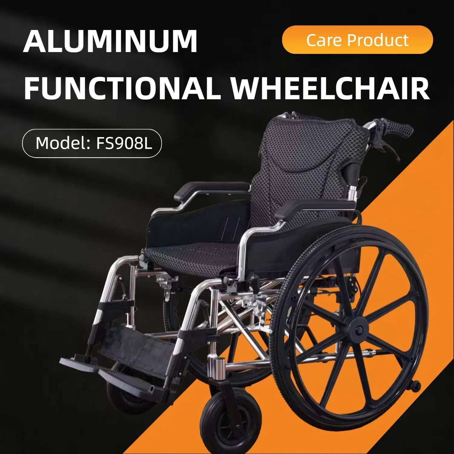 Heavy Duty Foldable Manual Wheelchair with Double X Force Support by HouseOfZazla