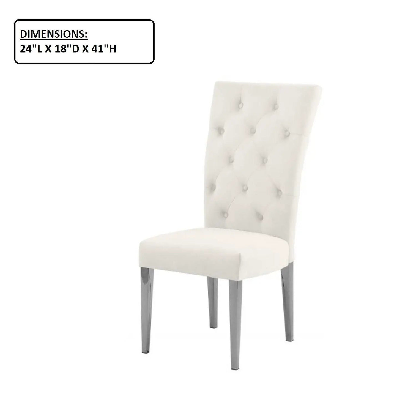 Modern Upholstered Tufted Dining Chair (Set of 2) by Unique Piece Furniture