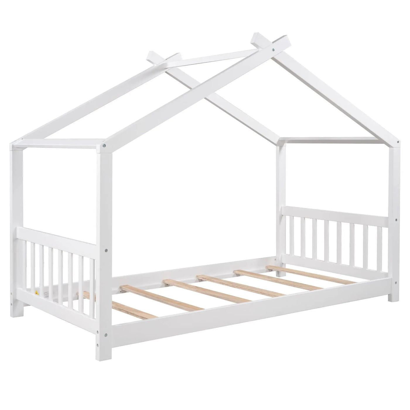 House Platform Bed With Headboard And Footboard, Roof Design by HouseOfZazla