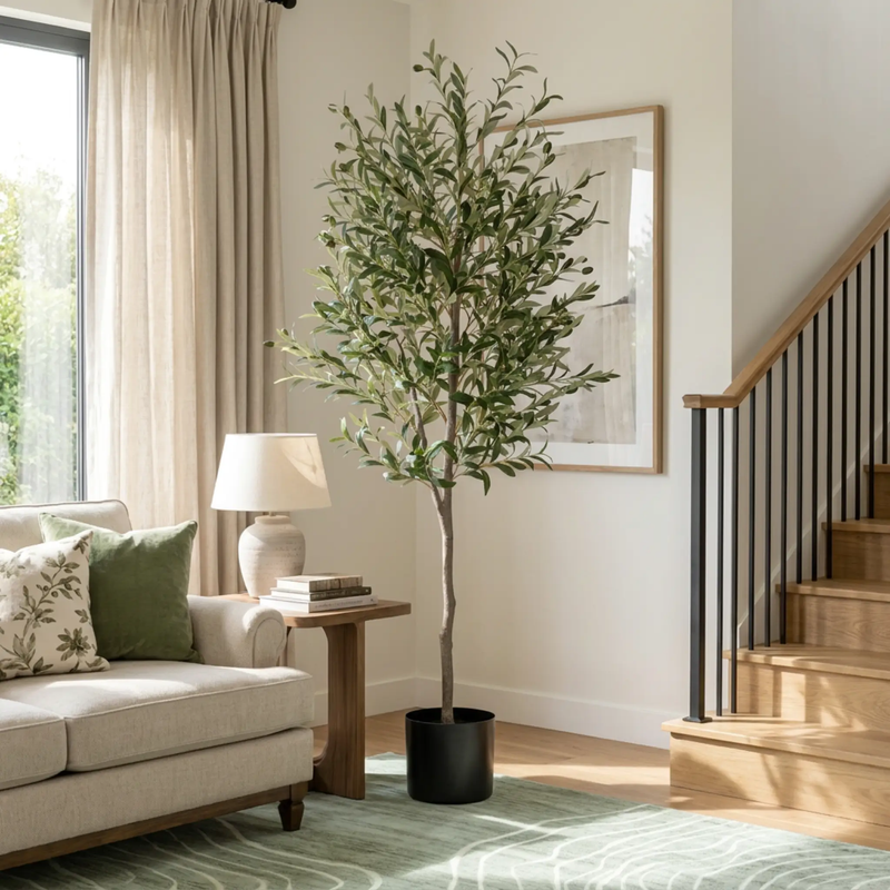 6FT Artificial Olive Tree in by HouseOfZazla