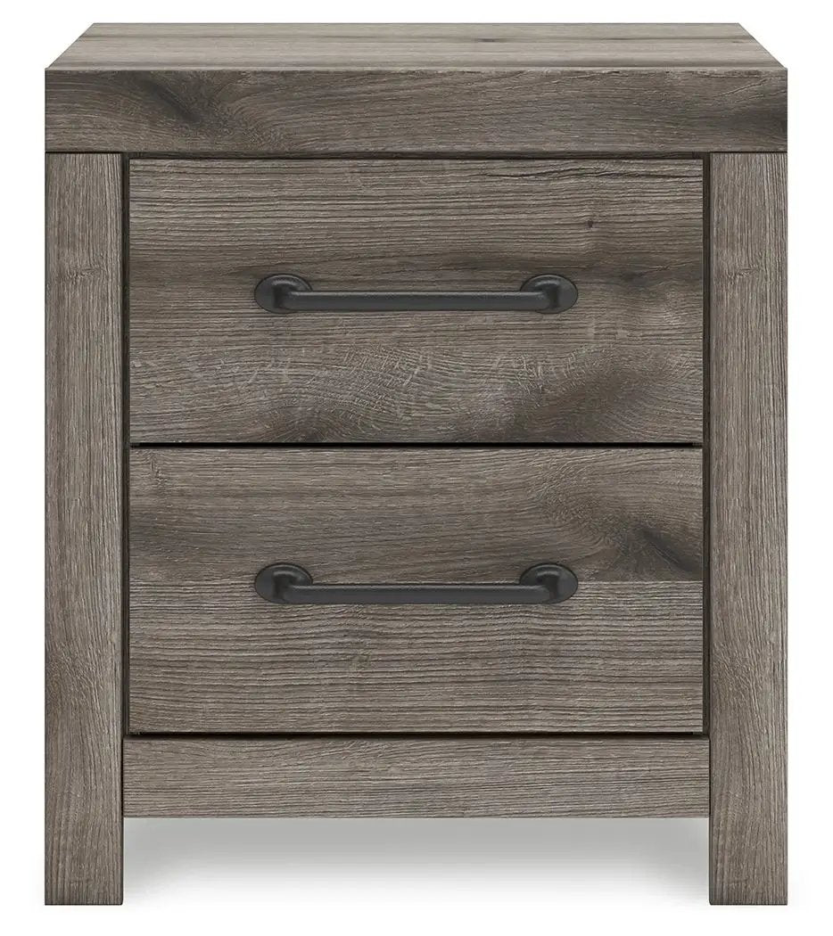 Graystorm - Two Drawer Night Stand - Brown Gray by Unique Piece Furniture