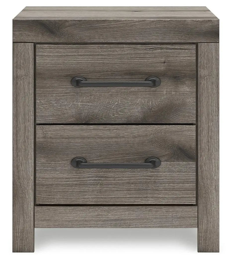 Graystorm - Two Drawer Night Stand - Brown Gray by Unique Piece Furniture