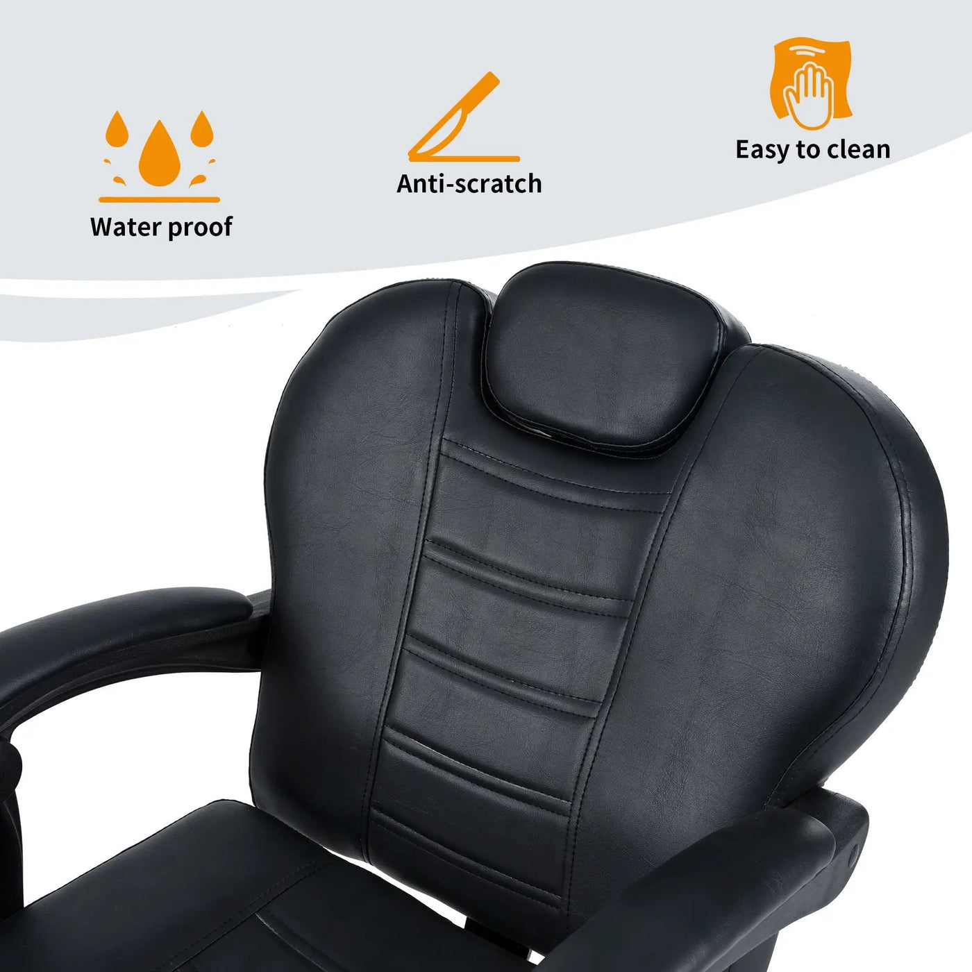 Classic Reclining Barber Chair Salon Chair For Hair Stylist With Heavy Duty Hydraulic Pump, 360° Rotation, Tattoo Chair Shampoo Beauty Salon Equipment, Max Load Weight 330 Lbs by HouseOfZazla